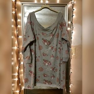 MAURICES SIZE 4 FLORAL SWEATSHIRT DRESS